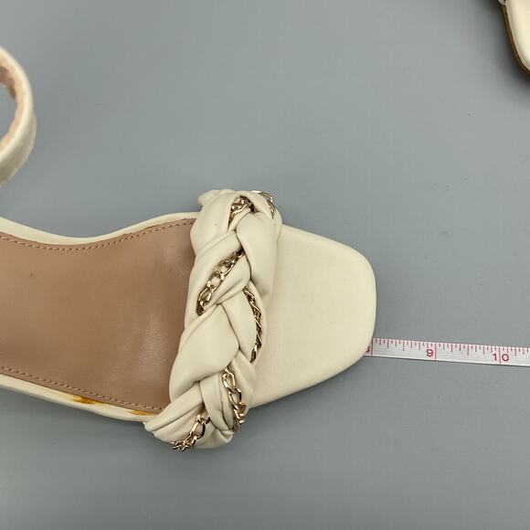 NEW BCBGeneration Women’s Isabel Braided Sandals White Size 7M - Picture 7 of 10